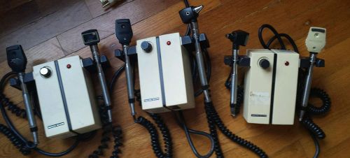 Welch Allyn Transformer lot of 3 w/ Otoscopes 25020 and Ophthalmascope  and more