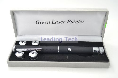 532P-5IN1-20 532nm 5in1 Green Laser Pointer with 5 Star Caps Lazer Pen