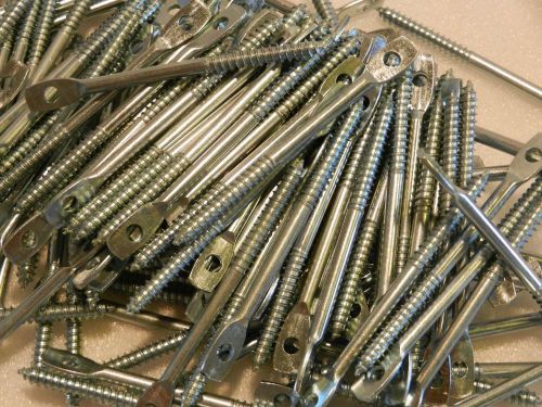 **lot of 100** 1/4&#034; x 4&#034; ceiling acoustical eye lag wood screws for sale
