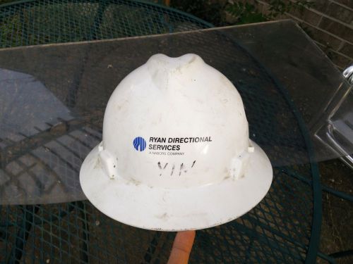 Hard Safety Hat White Ryan Directional Services A Nabors Company w/ Stickers