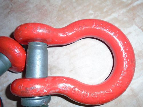 (Set of 5) Crosby 1inch Screw Pin Anchor Shackles, #G209 8.50T