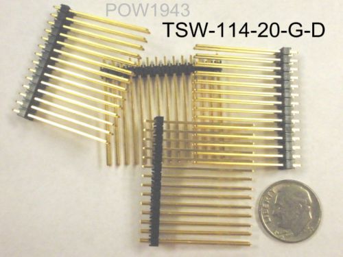 ( 10 PC. ) SAMTEC TSW-114-20-G-D 14 X 2 ROW HEADER