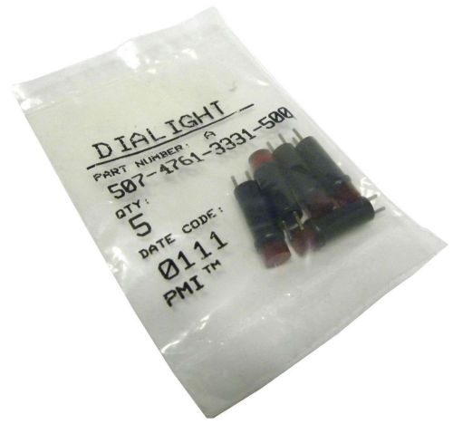 NEW DIALIGHT 507-4761-3331-500 5 PIECE RED INDICATOR LAMP