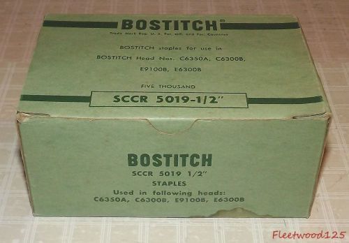 1 Box of Bostitch Staples SCCR 5019 - 1/2&#034; / 5000 Count