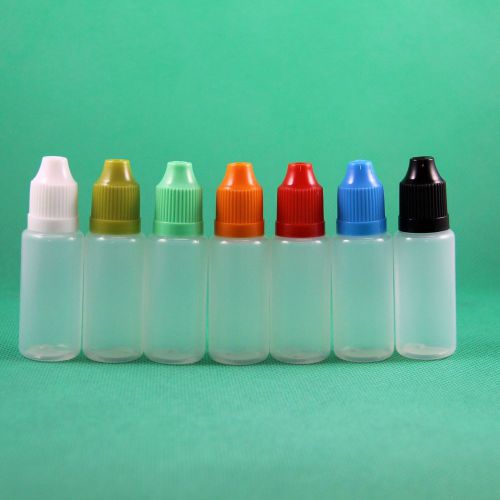 100 x 15 ML LDPE Plastic Childproof Squeezable Dropper Bottle Long Thin Needle