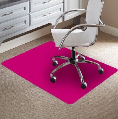Chair mat, 36&#034; w x 48&#034; d, beautiful full color, pink for sale