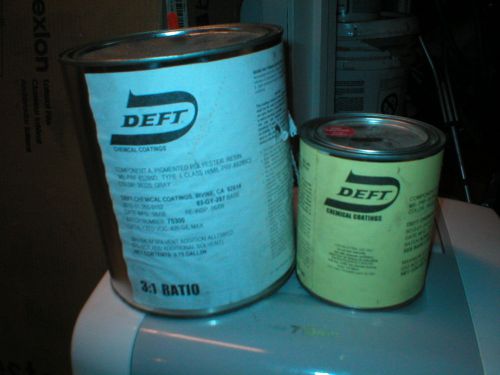 Deft two component a &amp; b topcoat paint kit 03-gy-287 (gray 36320) 1 gal/1 qt for sale