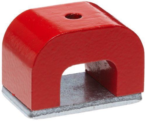 Red cast alnico 5 bridge magnet with keeper  1.57&#034; wide  1&#034; high  1&#034; thick  0.20 for sale