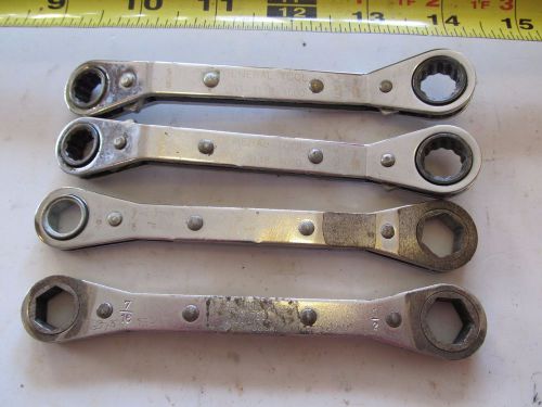 Aircraft tools 4 ratcheting wrenchs