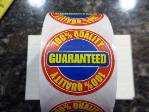 100% QUALITY GUARANTEED (20 labels) 1 1/2&#034; stickers 1.5 inch