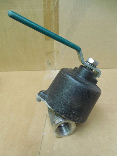 Watts stainless s/s steel ball valve w. spring return handle bv9ba3 new for sale