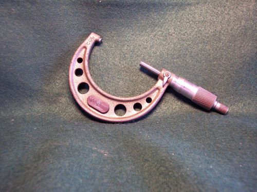Mitutoyo 2-3&#034; micrometer. carbide faces. ratchet thimble, lock, .0001&#034; grad. for sale