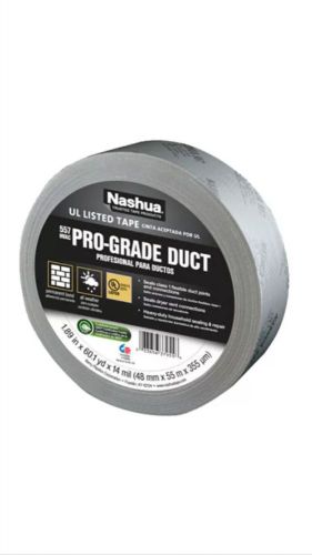 Nashua 1086927 Pro-Grade UL Listed Duct Tape, Silver, 14 Mil, 1.89&#034;x60 Yd,