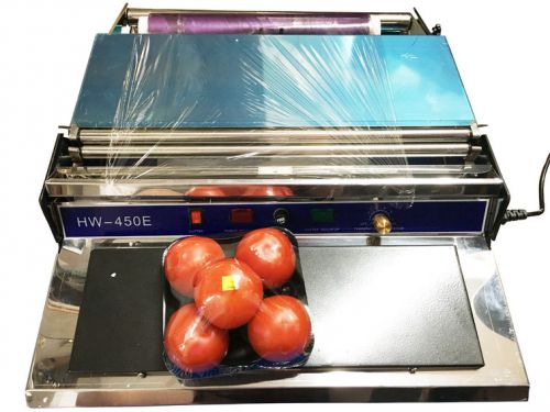 450mm Supermarket Food Tray Wrapping Machine