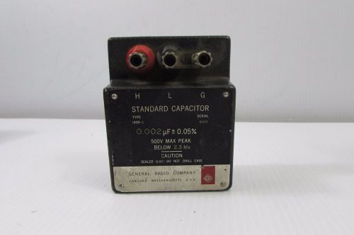 General Radio 1409-G .002 uF Laboratory Standard Capacitor