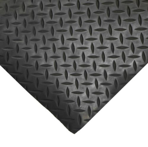 Rubber floor mat work protection matting diamond plate runner garage 8ft x 48in for sale