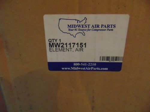 New midwest air parts  mw2117151 compressor element filter factory sealed for sale