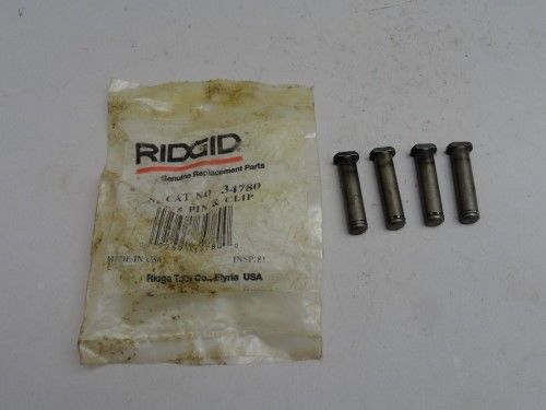New oem ridgid 34780 pipe cutter wheel pin &amp; clip 1-a 2-a 42-a 202 820 lot of 4 for sale