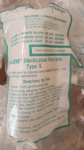 Nalgene sterilization 120-0020 filter unit type- s  ( new in package )lot of 10 for sale