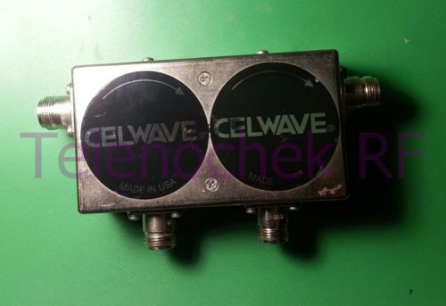 RF microwave dual junction circulator 222.0 MHz CF/ 10 MHz BW/ 100 Watt/ data