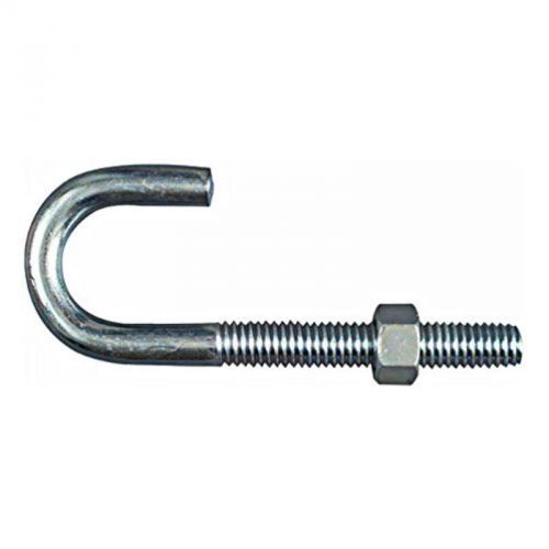 5/16&#034; x 5&#034; zinc plated j-bolt national hardware hook and eye 5165jbo for sale