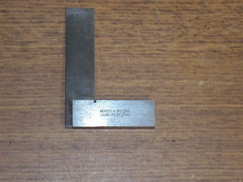 MACHINIST STAINLESS STEEL SQUARE 2&#034; INCH MOORE &amp; WRIGHT SHEFFIELD ENGLAND