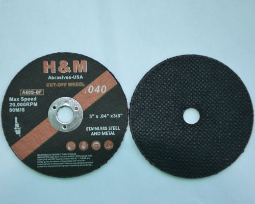 50pcs new 3&#034;x,040&#034;x3/8&#034; CUT-OFF WHEEL for SS &amp; Metal Cutting Disc