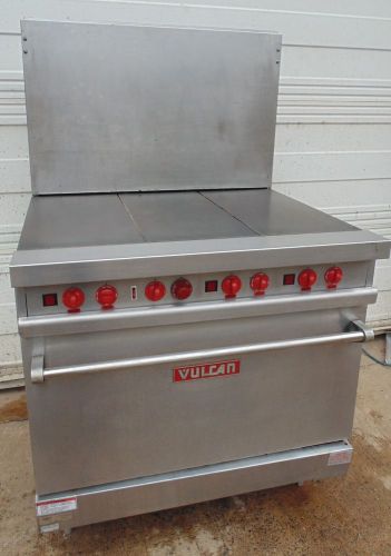 Electrinc range vulcan e36l range 36&#034;with oven and (3)hot tops for sale