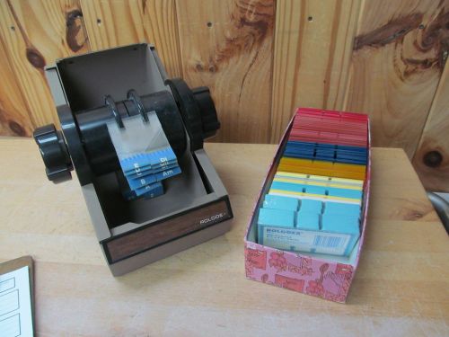 Metal Rolodex w/ Cards and Dividers etc. I think model 1753
