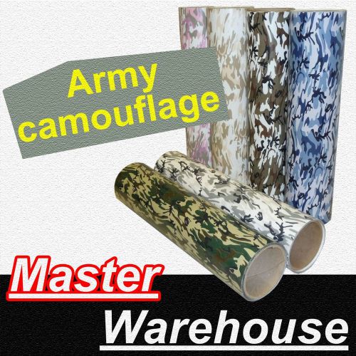 Thermal Heat Transfer Army camouflage Prints Vinyl press Chemica - 15&#034; x 5yds