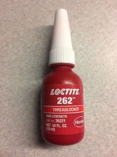 Loctite 26221 new! threadlocker 262, high strength 10ml bottle, red for sale