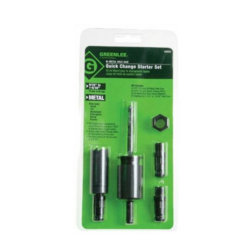 Greenlee 02802 quick change hole saw adapter kit for sale