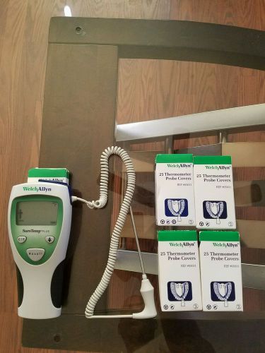 Welch allyn suretemp plus thermometer model 692 with probe &amp; probe cover for sale