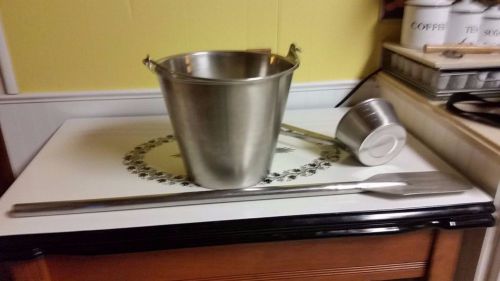 Stainless steel chicken chowder accessories paddle/ bucket/ ladle/ dipper for sale