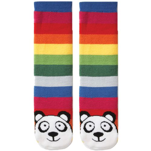Tubular novelty socks-panda - multi stripe for sale