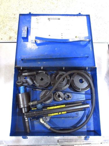 CURRENT TOOLS MODEL 154 PM 1/2 - 4&#034; HYDRAULIC KNOCKOUT SET USED