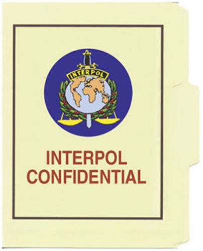 Interpol Confidential File Folder 5-Pack