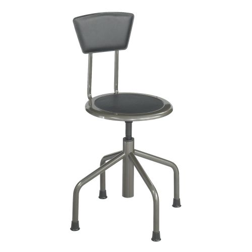 Diesel Low Base Stool with Back - Pewter  1 ea