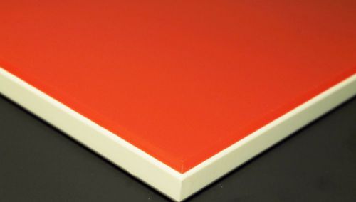 3/4&#034; red/tan playground engrave plastic matte hdpe .750&#034; x 30&#034; x 48&#034; (qty:4) for sale