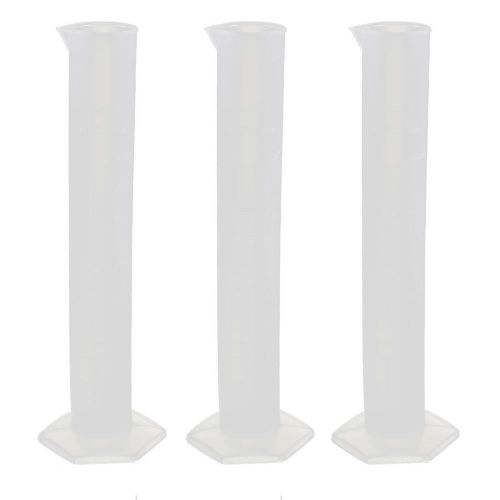 uxcell Cylinder Lab Liquid Container Graduated Measuring Beaker 100mL 3 Pcs