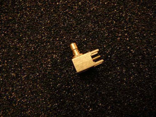 Amp 5414337-1 smb connector jack male pin 50 ohm through hole r/a **new** qty.1 for sale