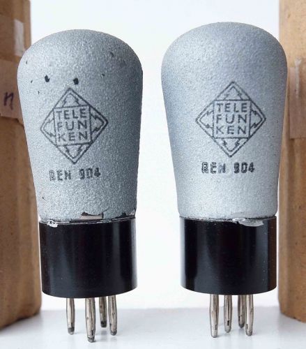 Very old pair ren904 telefunken mh4 e424n we27 e428 a4110 driver re604 nos 100%! for sale