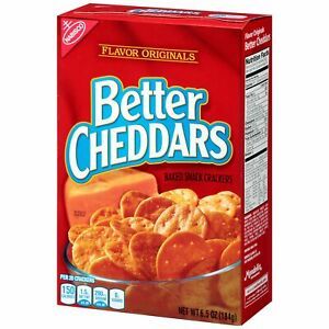 Flavor Originals Better Cheddars Baked Snack Cracker, 6.5 Ounce -- 6 per case.