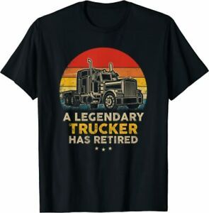 NEW LIMITED RetiredTruck Driver - Vintage TruckerRetro Style T-Shirt S-3XL