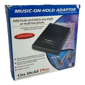 RARE - On-Hold Plus - MOH 400 -Music on Hold Adaptor - Made in Taiwan