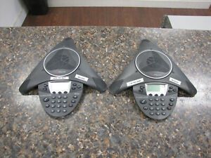 Lot of (2) Polycom IP 6000 VoIP Conference Phone 2200-15600-001