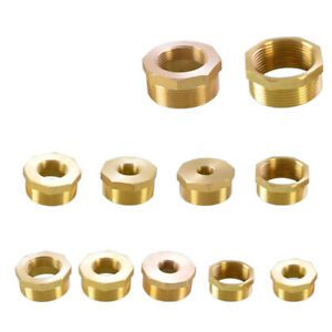 BSP 1/2&#034;-2&#034; Male x Female Brass Pipe Fittings Reducing Bushing Adapter Connector