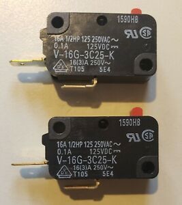 Omron V-16G-3C25-K Snap Action Switches NEW PACK OF 2
