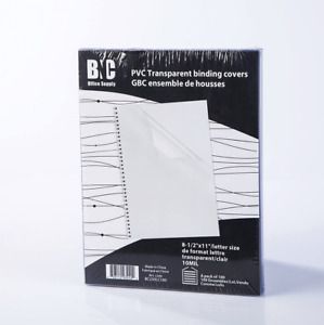 BNC 10 Mil 8-1/2 x 11 Inches, Letter 8-1/2 x 11 Size, Clear