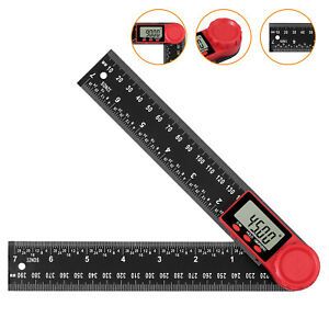Digital LCD Angle Finder Protractor 8 inch Protractor Ruler LCD With Batteries